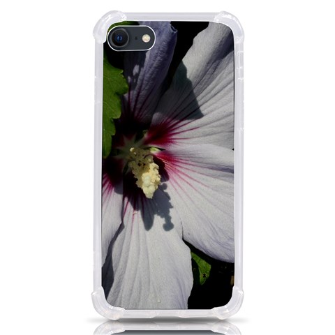 Purple Mallow Flower iPhone SE from ArtsNow.com Front