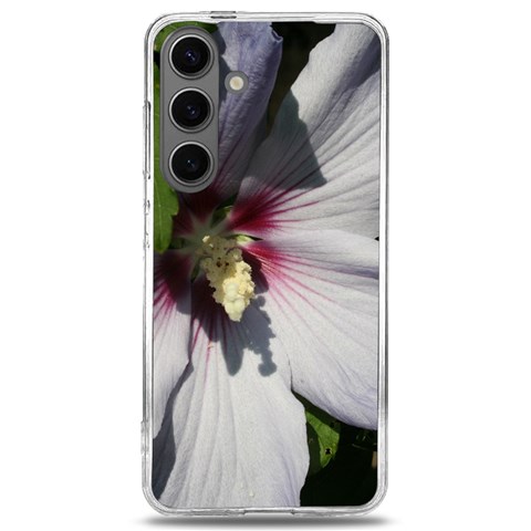 Purple Mallow Flower Samsung Galaxy S24 6.2 Inch TPU UV Case from ArtsNow.com Front