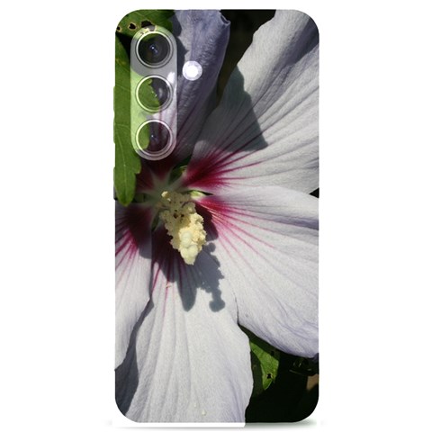 Purple Mallow Flower Samsung Galaxy S24 6.2 Inch Black TPU UV Case from ArtsNow.com Front