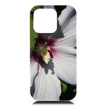 Purple Mallow Flower iPhone 16 Pro Max Black UV Print PC Hardshell Case