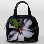 Purple Mallow Flower Classic Handbag (One Side)