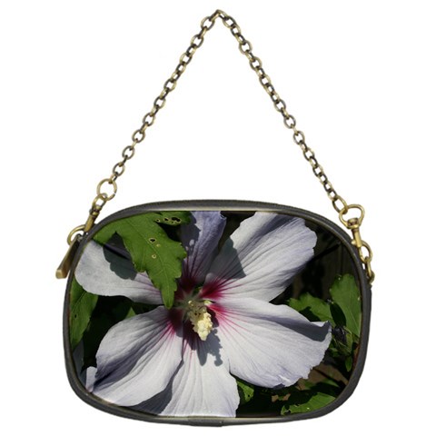 Purple Mallow Flower Chain Purse (One Side) from ArtsNow.com Front