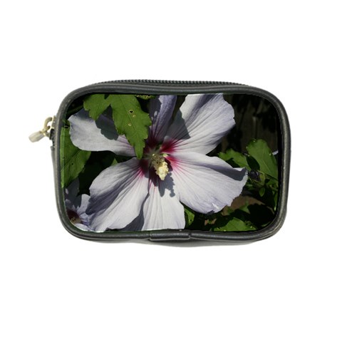 Purple Mallow Flower Coin Purse from ArtsNow.com Front