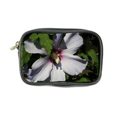 Purple Mallow Flower Coin Purse from ArtsNow.com Front