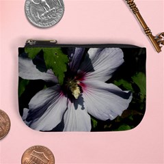 Purple Mallow Flower Mini Coin Purse from ArtsNow.com Front