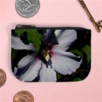 Purple Mallow Flower Mini Coin Purse