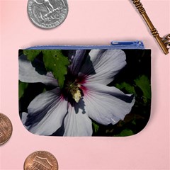 Purple Mallow Flower Mini Coin Purse from ArtsNow.com Back