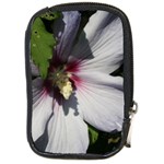 Purple Mallow Flower Compact Camera Leather Case