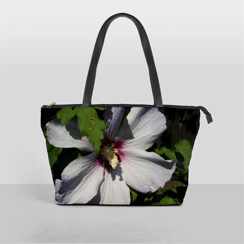 Purple Mallow Flower Classic Shoulder Handbag from ArtsNow.com Front