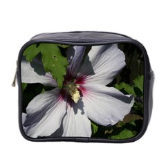 Purple Mallow Flower Mini Toiletries Bag (Two Sides) from ArtsNow.com Front