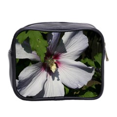 Purple Mallow Flower Mini Toiletries Bag (Two Sides) from ArtsNow.com Back