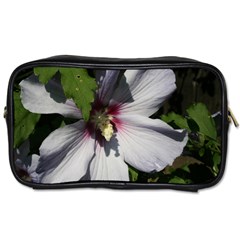 Purple Mallow Flower Toiletries Bag (Two Sides) from ArtsNow.com Front