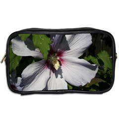 Purple Mallow Flower Toiletries Bag (Two Sides) from ArtsNow.com Back