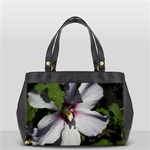 Purple Mallow Flower Oversize Office Handbag