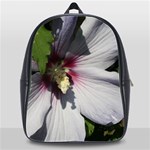 Purple Mallow Flower School Bag (XL)