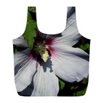 Purple Mallow Flower Full Print Recycle Bag (L)