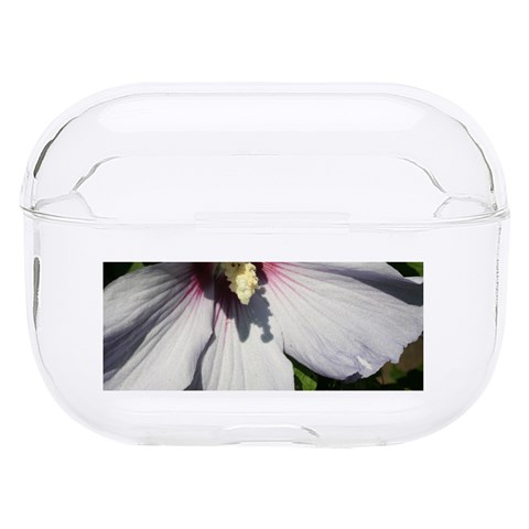 Purple Mallow Flower Hard PC AirPods Pro Case from ArtsNow.com Front