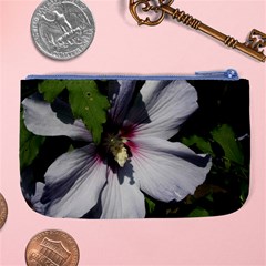 Purple Mallow Flower Large Coin Purse from ArtsNow.com Back