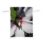 Purple Mallow Flower Lightweight Drawstring Pouch (S)