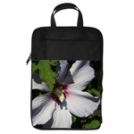 Purple Mallow Flower Foldable Shoe Storage Bag