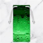 Green Water Droplets Jewelry Bag