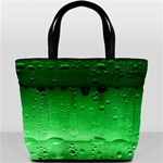 Green Water Droplets Bucket Bag