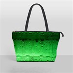 Green Water Droplets Classic Shoulder Handbag