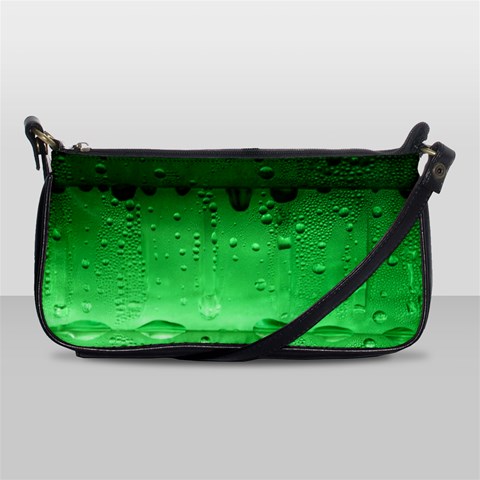 Green Water Droplets Shoulder Clutch Bag from ArtsNow.com Front