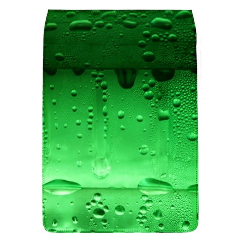 Green Water Droplets Removable Flap Cover (L) from ArtsNow.com Front