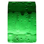 Green Water Droplets Removable Flap Cover (S)