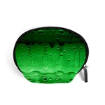 Green Water Droplets Accessory Pouch (Small)