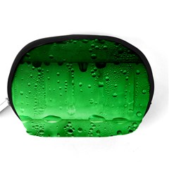 Green Water Droplets Accessory Pouch (Medium) from ArtsNow.com Back