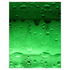 Green Water Droplets Toiletries Pouch from ArtsNow.com Back