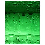 Green Water Droplets Drawstring Bag (Small)