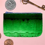 Green Water Droplets Large Coin Purse