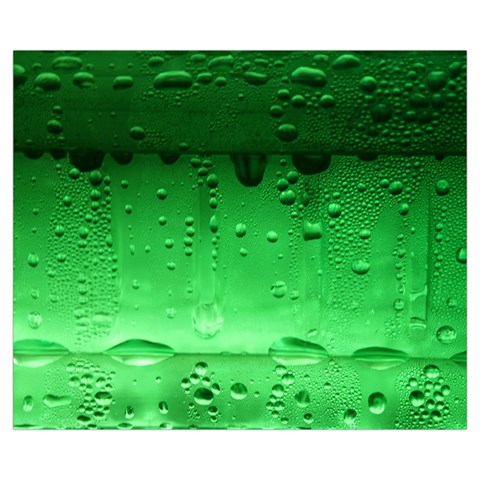 Green Water Droplets Medium Tote Bag from ArtsNow.com Front