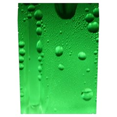 Green Water Droplets Everyday Shoulder Bag with Pouch Bag from ArtsNow.com Left Pocket