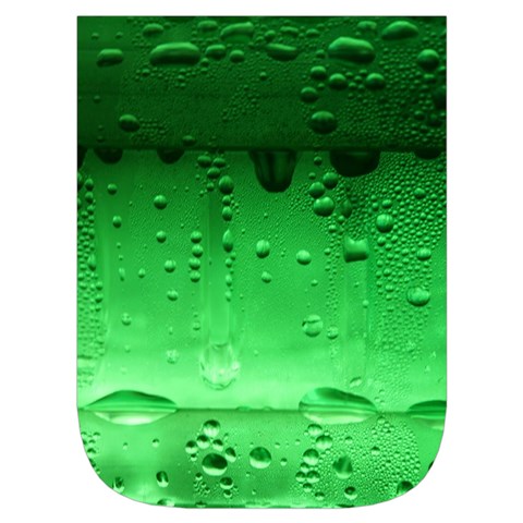 Green Water Droplets Waist Pouch (Small) from ArtsNow.com Front Pocket