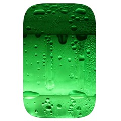 Green Water Droplets Waist Pouch (Large) from ArtsNow.com Front