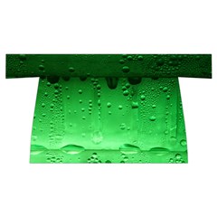 Green Water Droplets Wristlet Pouch Bag (Small) from ArtsNow.com Front