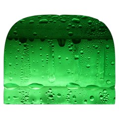 Green Water Droplets Make Up Case (Small) from ArtsNow.com Front