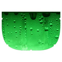 Green Water Droplets Make Up Case (Small) from ArtsNow.com Side Right