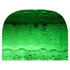 Green Water Droplets Make Up Case (Medium) from ArtsNow.com Front