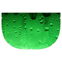 Green Water Droplets Make Up Case (Medium) from ArtsNow.com Side Right