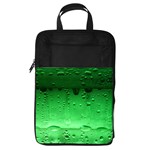 Green Water Droplets Foldable Shoe Storage Bag