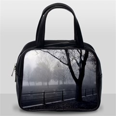 Grey Tree in Fog Classic Handbag (Two Sides) from ArtsNow.com Back