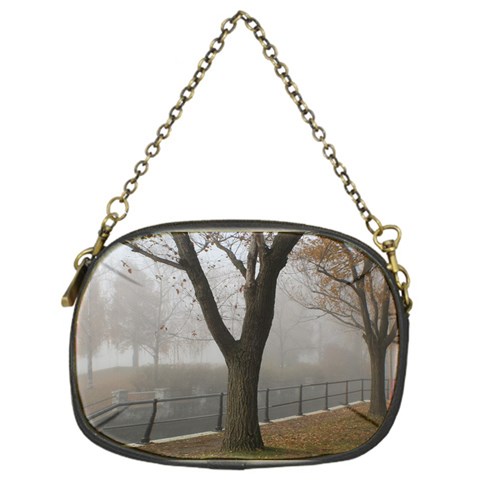 Grey Tree in Fog Chain Purse (One Side) from ArtsNow.com Front