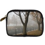 Grey Tree in Fog Digital Camera Leather Case