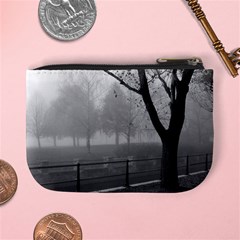 Grey Tree in Fog Mini Coin Purse from ArtsNow.com Back