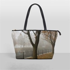 Grey Tree in Fog Classic Shoulder Handbag from ArtsNow.com Front